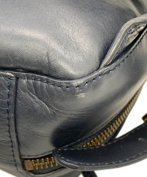 MOTHERHOUSE（マザーハウス）MOTHERHOUSE (マザーハウス) スクエアレザーリュック ネイビーの古着・服飾アイテム