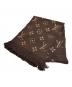 LOUIS VUITTON（ルイ ヴィトン）の古着「シルク混 エシャルプ ロゴマニア シャイン」｜ブラウン
