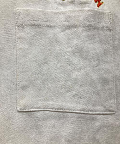 stussy（ステューシー）stussy (ステューシー) 刺繍ロングカットソー ホワイト サイズ:Lの古着・服飾アイテム