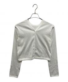 SLOANE×ANAYI（スローン×アナイ）の古着「撥水コットンポリエステル2WAYカーディガン」｜ホワイト