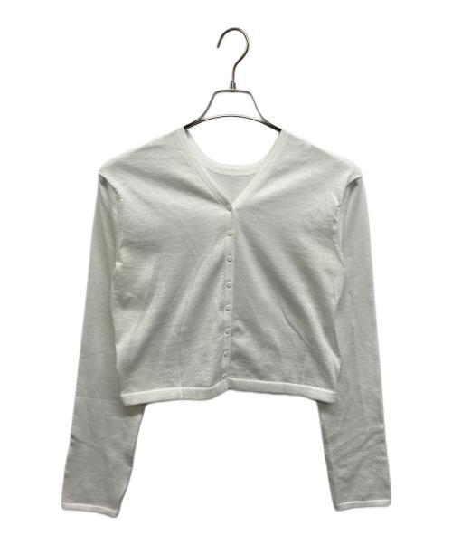 SLOANE（スローン）SLOANE (スローン) ANAYI (アナイ) 撥水コットンポリエステル2WAYカーディガン ホワイト サイズ:38 未使用品の古着・服飾アイテム