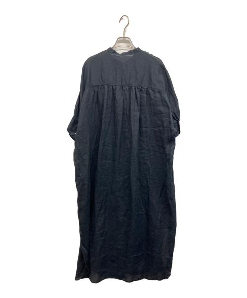 SHIPS（シップス）SHIPS (シップス) ラミー 4 スタンドカラー シャツ ワンピース ネイビー サイズ:Freeの古着・服飾アイテム