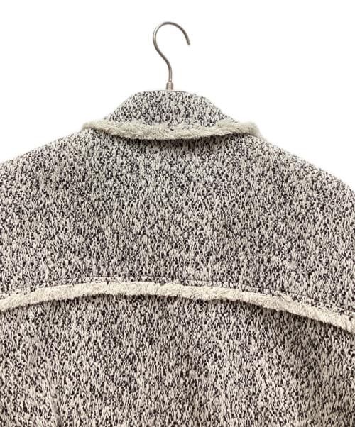 Ameri（アメリ）Ameri (アメリ) OTONA MUSE FRINGE TWEED SHORT JACKET ホワイト サイズ:Ｆの古着・服飾アイテム