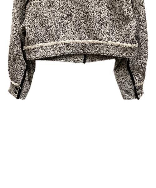 Ameri（アメリ）Ameri (アメリ) OTONA MUSE FRINGE TWEED SHORT JACKET ホワイト サイズ:Ｆの古着・服飾アイテム