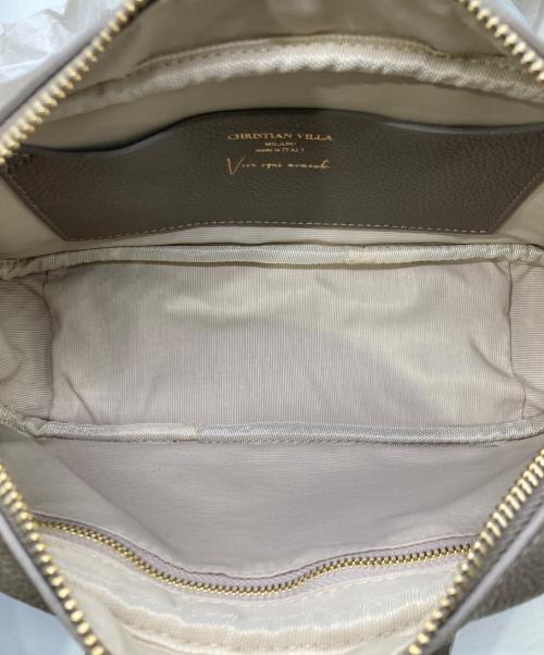 CHRISTIAN VILLA（クリスチャンヴィラ）CHRISTIAN VILLA (クリスチャンヴィラ) 2WAYボストンバッグ ベージュの古着・服飾アイテム