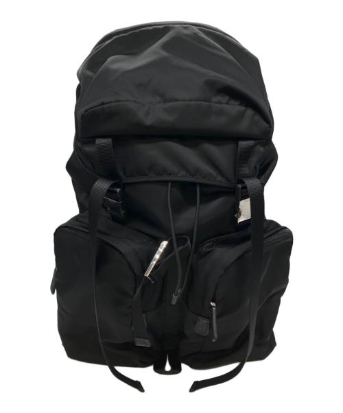 PRADA（プラダ）PRADA (プラダ) Re-Nylon x Saffiano Leather Backpack/Re-Nylon xサフィアーノレザー バックパック ブラック サイズ:-の古着・服飾アイテム