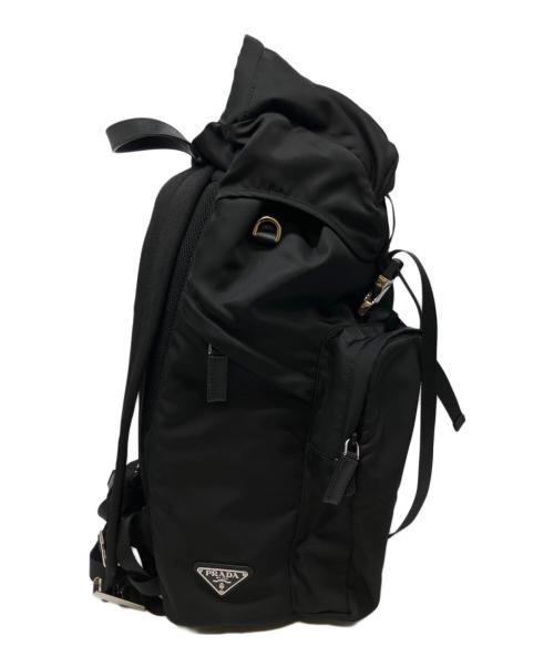 PRADA（プラダ）PRADA (プラダ) Re-Nylon x Saffiano Leather Backpack/Re-Nylon xサフィアーノレザー バックパック ブラック サイズ:-の古着・服飾アイテム