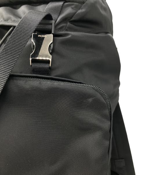PRADA（プラダ）PRADA (プラダ) Re-Nylon x Saffiano Leather Backpack/Re-Nylon xサフィアーノレザー バックパック ブラック サイズ:-の古着・服飾アイテム