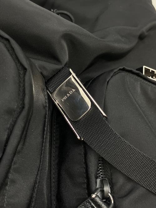 PRADA（プラダ）PRADA (プラダ) Re-Nylon x Saffiano Leather Backpack/Re-Nylon xサフィアーノレザー バックパック ブラック サイズ:-の古着・服飾アイテム