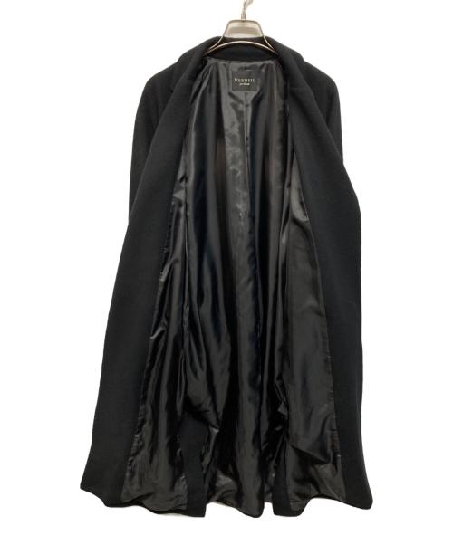 VERMEIL par iena（ヴェルメイユ パー イエナ）VERMEIL par iena (ヴェルメイユ パー イエナ) カシミヤ混ビーバーサイドスリットコート ブラック サイズ:38の古着・服飾アイテム