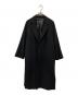 VERMEIL par iena（ヴェルメイユ パー イエナ）の古着「カシミヤ混ビーバーサイドスリットコート」｜ブラック