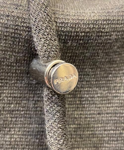 PRADA（プラダ）PRADA (プラダ) ウール ハーフジップパーカー オリーブ サイズ:Mの古着・服飾アイテム