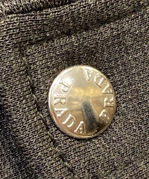 PRADA（プラダ）PRADA (プラダ) ウール ハーフジップパーカー オリーブ サイズ:Mの古着・服飾アイテム