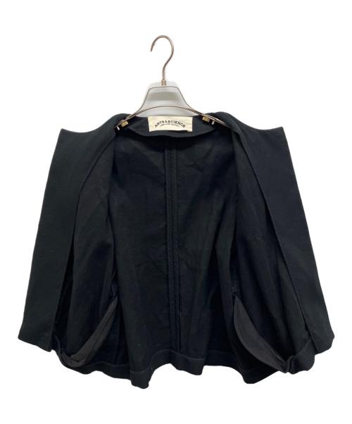 ARTS&SCIENCE（アーツアンドサイエンス）ARTS&SCIENCE (アーツアンドサイエンス) ノーカラージャケット ブラック サイズ:1の古着・服飾アイテム