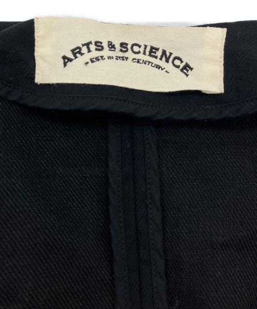 ARTS&SCIENCE（アーツアンドサイエンス）ARTS&SCIENCE (アーツアンドサイエンス) ノーカラージャケット ブラック サイズ:1の古着・服飾アイテム