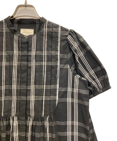 UNITED ARROWS（ユナイテッドアローズ）UNITED ARROWS (ユナイテッドアローズ) タフタ ピンタック ワンピース ブラック サイズ:FREEの古着・服飾アイテム