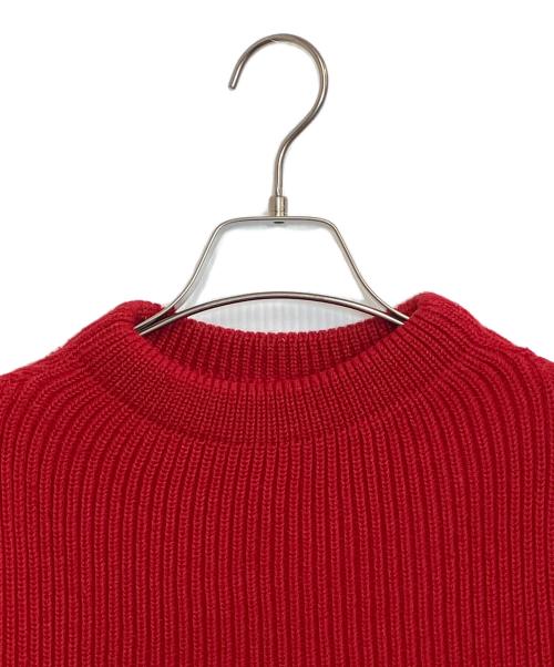 ANDERSEN-ANDERSEN（アンデルセン アンデルセン）ANDERSEN-ANDERSEN (アンデルセン アンデルセン) フィンガーホールプルオーバーニット レッド サイズ:XSの古着・服飾アイテム