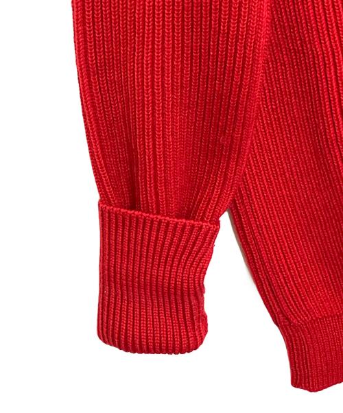 ANDERSEN-ANDERSEN（アンデルセン アンデルセン）ANDERSEN-ANDERSEN (アンデルセン アンデルセン) フィンガーホールプルオーバーニット レッド サイズ:XSの古着・服飾アイテム