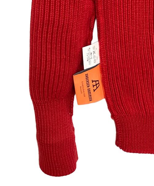 ANDERSEN-ANDERSEN（アンデルセン アンデルセン）ANDERSEN-ANDERSEN (アンデルセン アンデルセン) フィンガーホールプルオーバーニット レッド サイズ:XSの古着・服飾アイテム