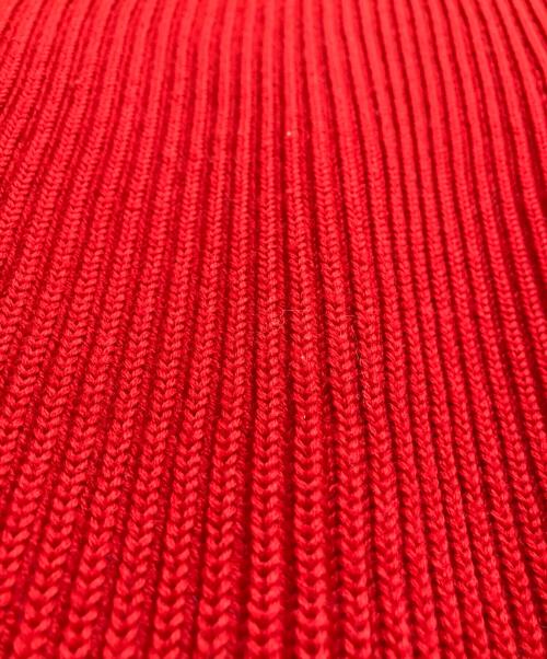 ANDERSEN-ANDERSEN（アンデルセン アンデルセン）ANDERSEN-ANDERSEN (アンデルセン アンデルセン) フィンガーホールプルオーバーニット レッド サイズ:XSの古着・服飾アイテム