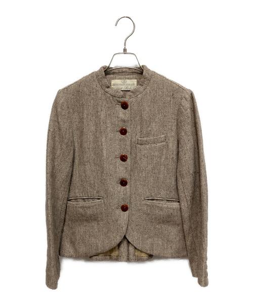 nest Robe（ネストローブ）nest Robe (ネストローブ) ツイードジャケット ブラウン サイズ:Freeの古着・服飾アイテム