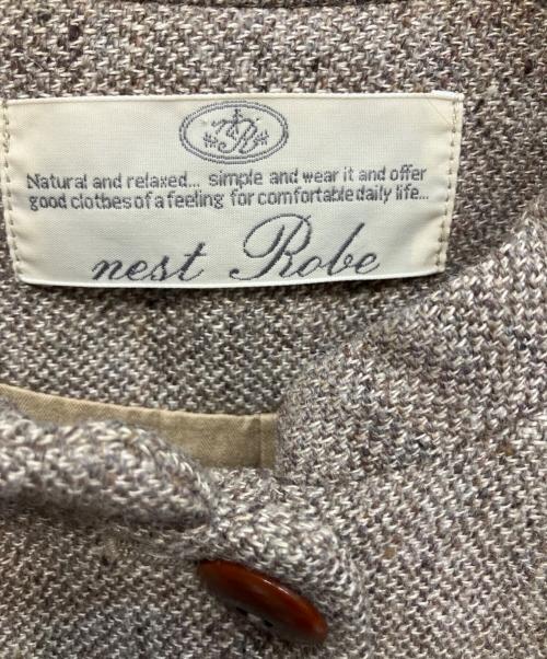 nest Robe（ネストローブ）nest Robe (ネストローブ) ツイードジャケット ブラウン サイズ:Freeの古着・服飾アイテム