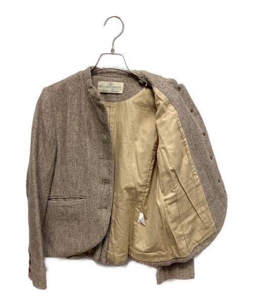 nest Robe（ネストローブ）nest Robe (ネストローブ) ツイードジャケット ブラウン サイズ:Freeの古着・服飾アイテム