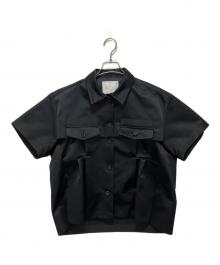 sacai（サカイ）の古着「SATIN SHIRT」｜ブラック