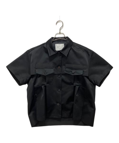 sacai（サカイ）sacai (サカイ) SATIN SHIRT ブラック サイズ:2の古着・服飾アイテム
