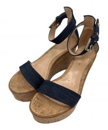 Gianvito Rossi（ジャンヴィト ロッシ）の古着「Gianvito Rossi アンクルストラップサンダル」｜ベージュ