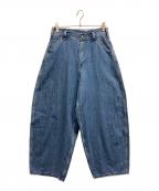 LEE×journal standard L'essageリー×ジャーナルスタンダード レサージュ）の古着「デニムワイドパンツ」｜インディゴ