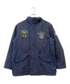 KENT×VANケント×ヴァン）の古着「ワッペンミリタリージャケット」｜ネイビー