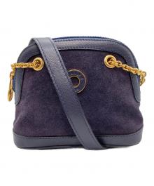CELINE（セリーヌ）の古着「マイクロショルダーバッグ」｜ネイビー