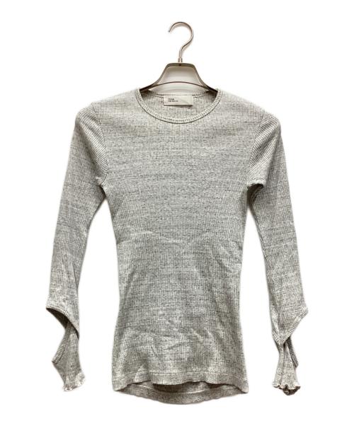 TOGA ARCHIVES（トーガアーカイブス）TOGA ARCHIVES (トーガアーカイブス) Ribbed Shiny Telecom Pullover グレー サイズ:36の古着・服飾アイテム