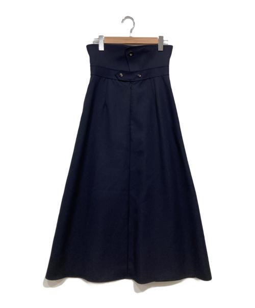 THE RERACS（ザ リラクス）THE RERACS (ザ リラクス) edition (エディション) BALCOLLAR MARINE SKIRT ネイビー サイズ:36の古着・服飾アイテム