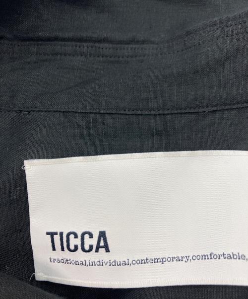 ticca（ティッカ）TICCA (ティッカ) LINEN SHORT SLEEVE SHIRT ネイビー サイズ:Freeの古着・服飾アイテム