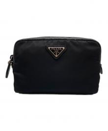 PRADA（プラダ）の古着「スモール Re-Nylon ポーチ」｜ブラック