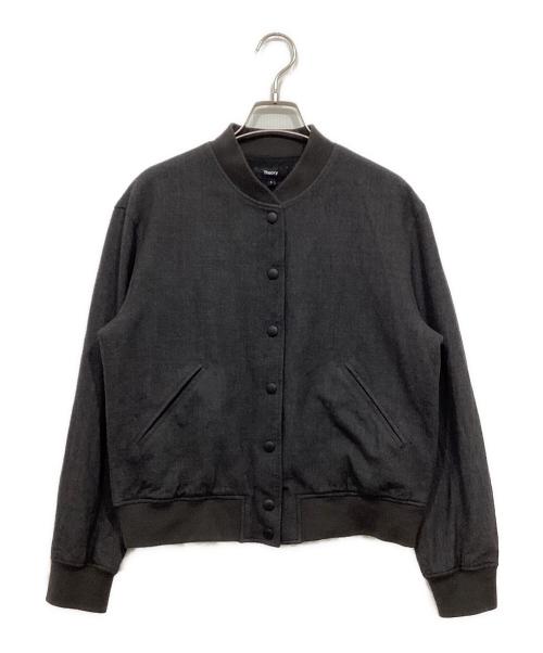 theory（セオリー）theory (セオリー) Sleek Saxony Varsity グレー サイズ:Sの古着・服飾アイテム