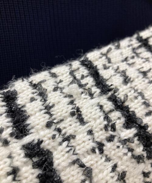 QTUME（クチューム）QTUME (クチューム) メタル釦ツイードライクニットジャケット アイボリー サイズ:38の古着・服飾アイテム