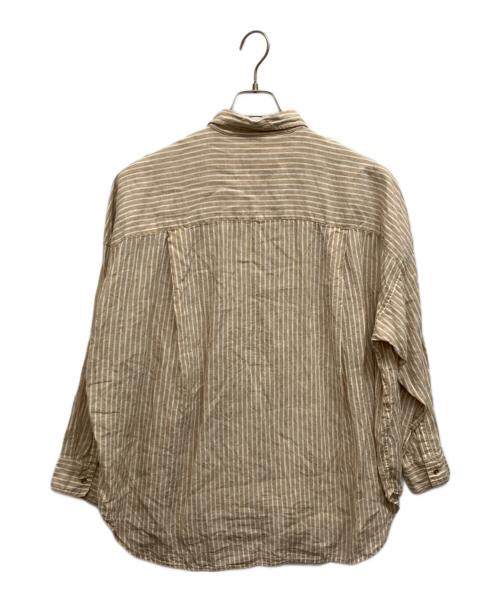 Spick and Span（スピック＆スパン）Spick and Span (スピック＆スパン) 80リネンカシュクールビックシャツ ベージュ サイズ:Freeの古着・服飾アイテム