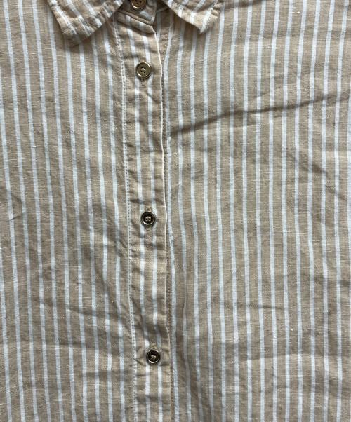 Spick and Span（スピック＆スパン）Spick and Span (スピック＆スパン) 80リネンカシュクールビックシャツ ベージュ サイズ:Freeの古着・服飾アイテム