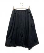 JIL SANDER NAVYジルサンダー ネイビー）の古着「フレアスカート」｜ブラック