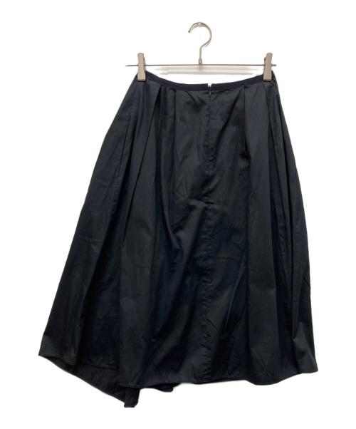 JIL SANDER NAVY（ジルサンダー ネイビー）JIL SANDER NAVY (ジルサンダー ネイビー) フレアスカート ブラック サイズ:36の古着・服飾アイテム