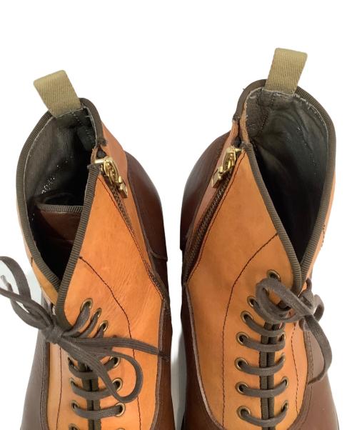 Alfredo BANNISTER（アルフレッドバニスター）Alfredo BANNISTER (アルフレッドバニスター) サイドジップレザーブーツ ブラウン サイズ:42の古着・服飾アイテム