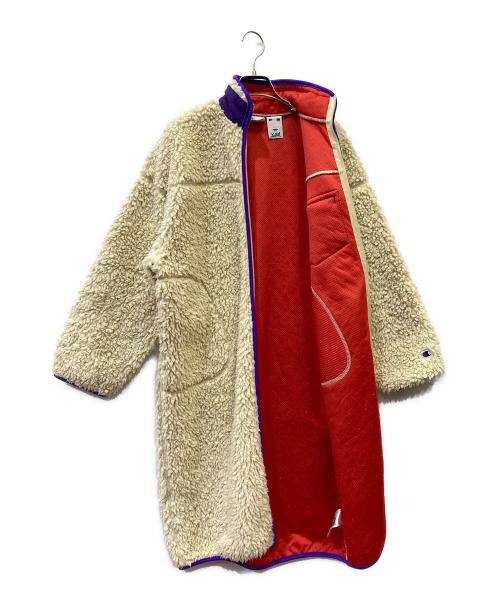 X-GIRL（エックスガール）X-GIRL (エックスガール) Champion (チャンピオン) ボアコート アイボリー サイズ:Sの古着・服飾アイテム