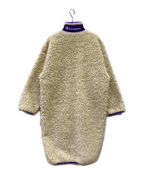X-GIRL（エックスガール）X-GIRL (エックスガール) Champion (チャンピオン) ボアコート アイボリー サイズ:Sの古着・服飾アイテム