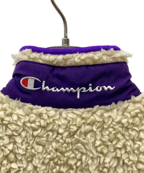 X-GIRL（エックスガール）X-GIRL (エックスガール) Champion (チャンピオン) ボアコート アイボリー サイズ:Sの古着・服飾アイテム