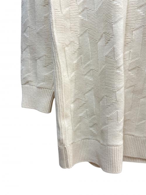 HERMES（エルメス）HERMES (エルメス) Hモチーフ ニットワンピース ホワイト サイズ:38の古着・服飾アイテム