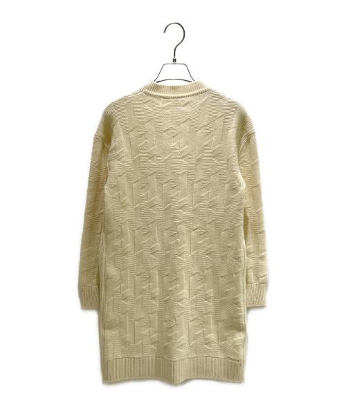 HERMES（エルメス）HERMES (エルメス) Hモチーフ ニットワンピース ホワイト サイズ:38の古着・服飾アイテム