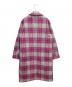Desigual (デシグアル) Pink tartan coat パープル サイズ:M：13000円